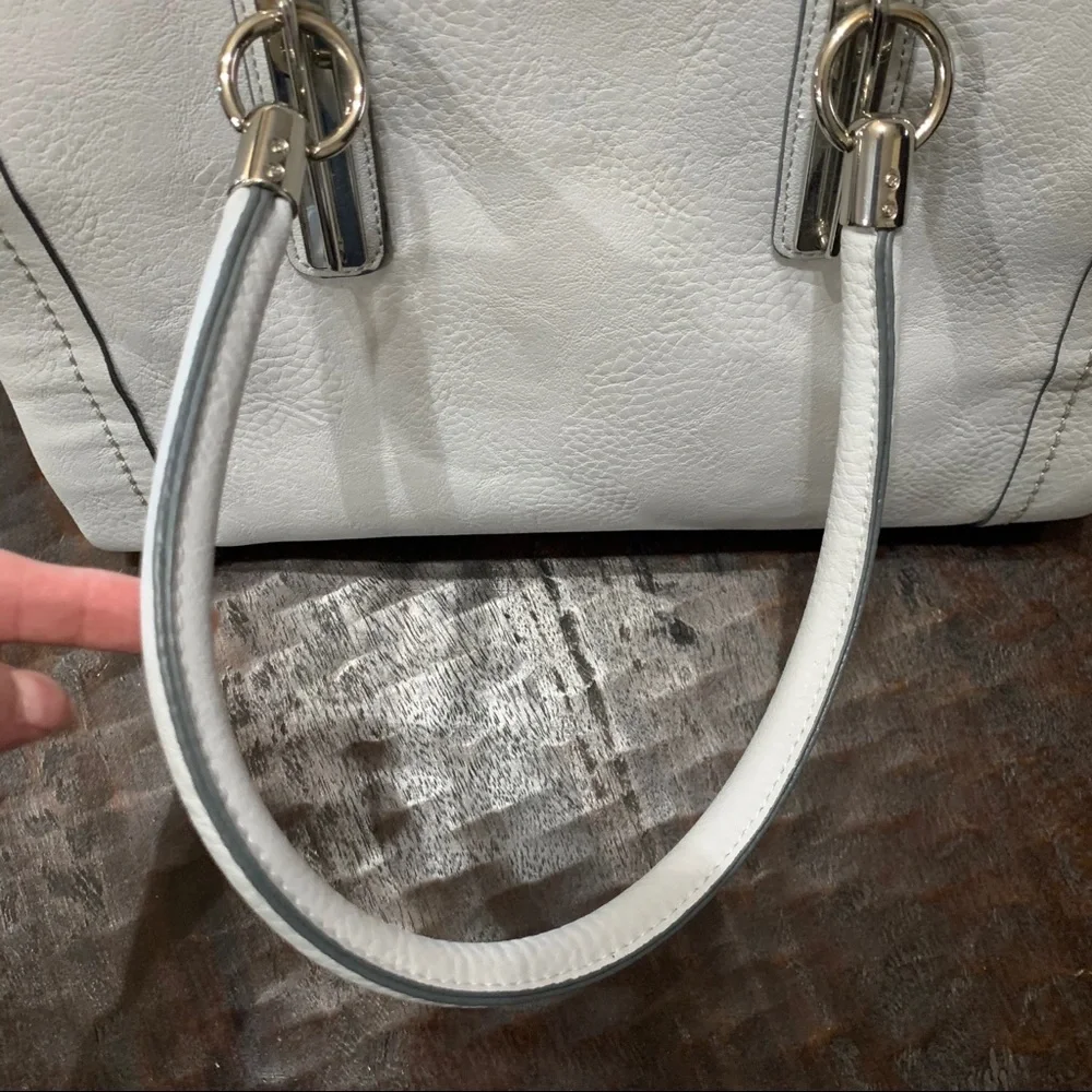 Charming Charlie light gray satchel bag